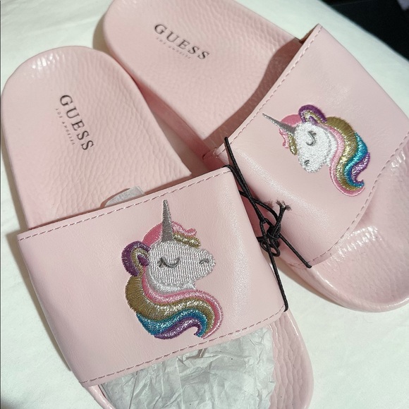 Beautiful Girl's Unicorn Slide Sandals - Picture 3 of 3